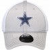 Men's Dallas Cowboys New Era Silver/White Classic Shade Neo 39THIRTY Flex Hat 2916261